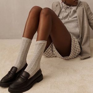 New! Madewell The Bradley Lugsole Loafer in Leather true black.